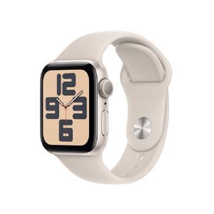 Apple Watch SE GPS 40mm Yıldız Işığı Alüminyum Kasa ve Yıldız Işığı Spor Kordon