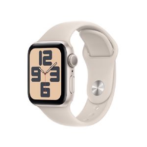 Apple Watch SE GPS 44mm Yıldız Işığı Alüminyum Kasa ve Yıldız Işığı Spor Kordon