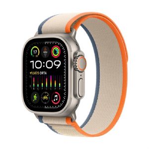 Apple Watch Ultra 2 GPS + Cellular 49mm Titanyum Kasa ve Turuncu/Bej Trail Loop